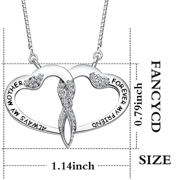 New "Always My Mother Forever My Friend" Necklace - Picture 3 of 4